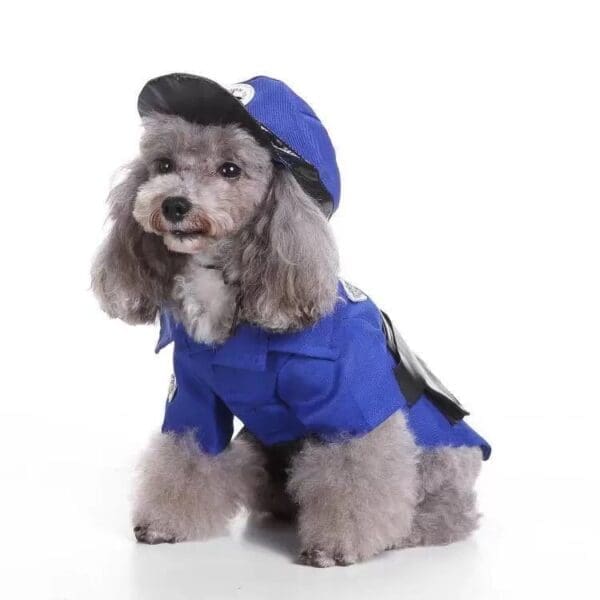 Pet Life Pawlice Pawtrol Dog Costume  XL Blue - BLUE Medium