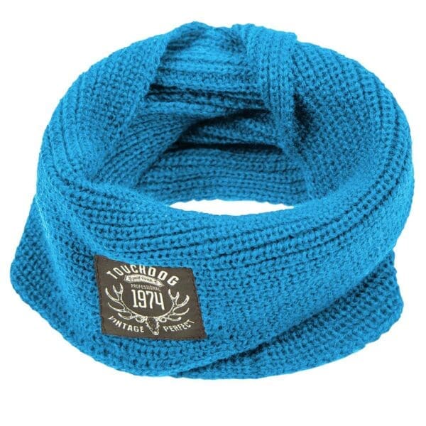 Heavy Knitted Winter Dog Scarf Various Colors - BLUE