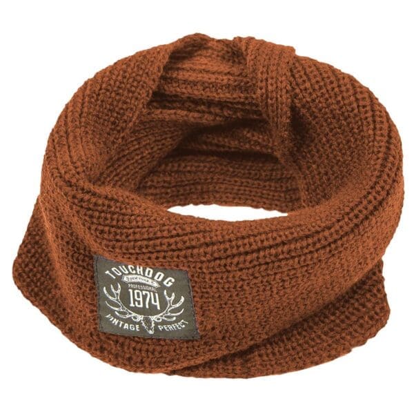 Heavy Knitted Winter Dog Scarf Various Colors - Coffee