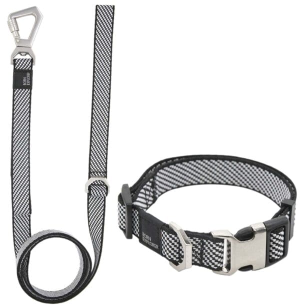 Escapade Convertible Dog Leash and Collar Set Various Colors - grey small