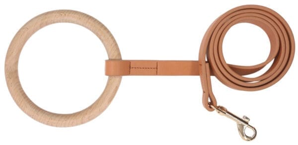 Ever-Craft Boutique Beechwood Leather Dog Leash Apricot Grey Brown Pink - Brown