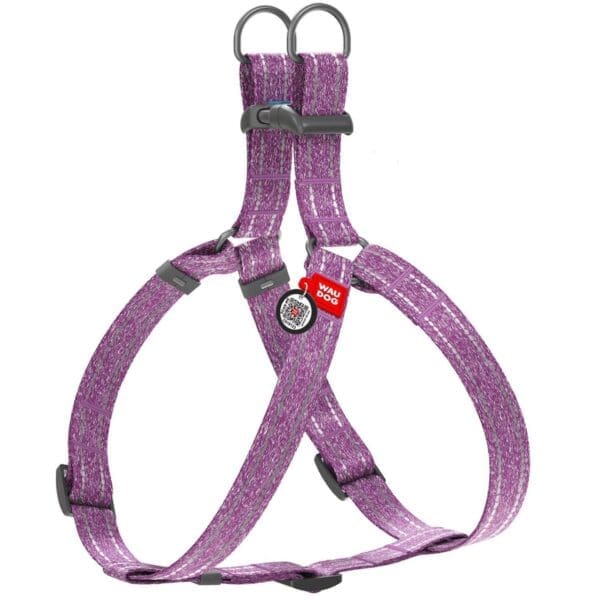 Purple Re Cotton Dog Harness S Size