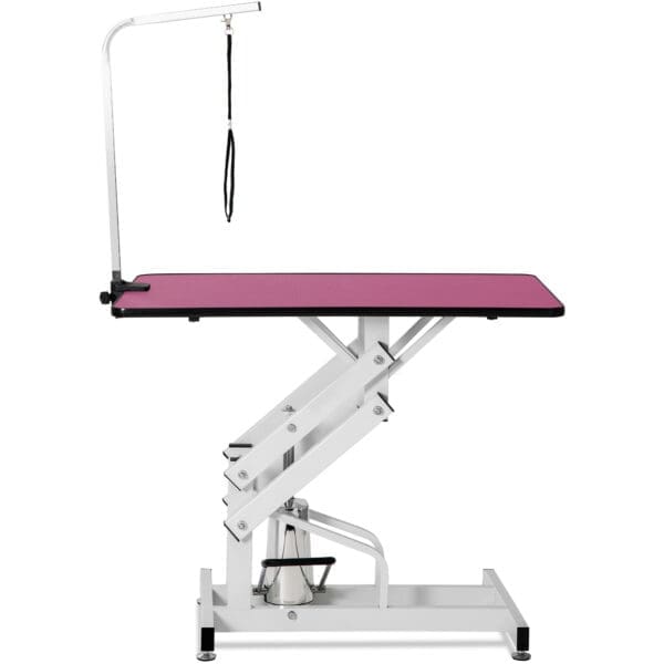 42.5 Inch Hydraulic Pet Grooming Table Pink