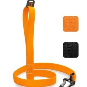 Orange Extra Heavy Duty Dog Leash 10 Ft