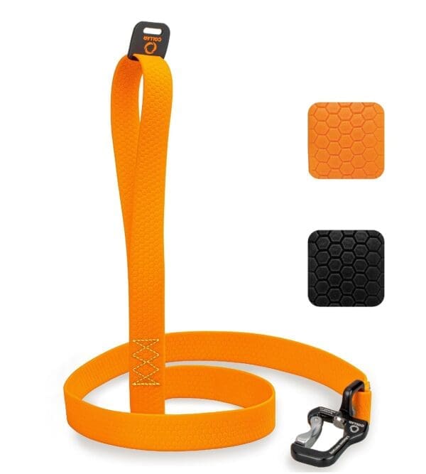 Orange Extra Heavy Duty Dog Leash 10 Ft