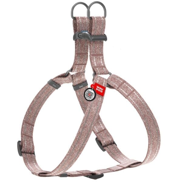 Re Cotton Dog Harness Brown Large Size