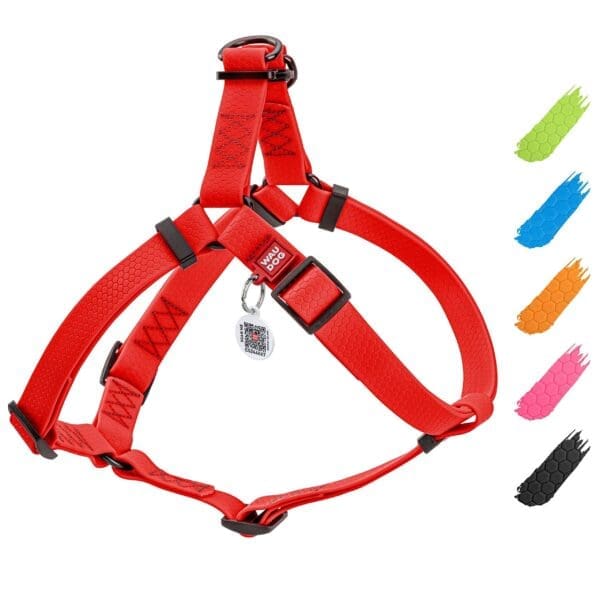 Waterproof Dog Harness Red S Size