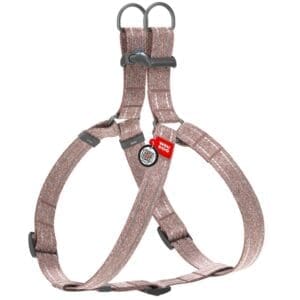 Re Cotton Dog Harness Brown M Size