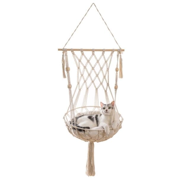 MewooFun Cat Hammock Macrame Hanging Swing Cat Bed Basket WP095 WP093 WP094 - WP093