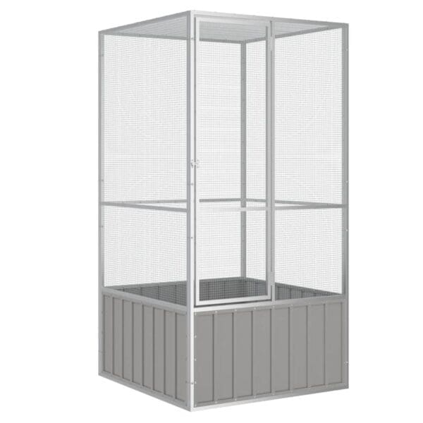 Bird Cage Gray 43.7x42.1x83.3 Galvanized Steel