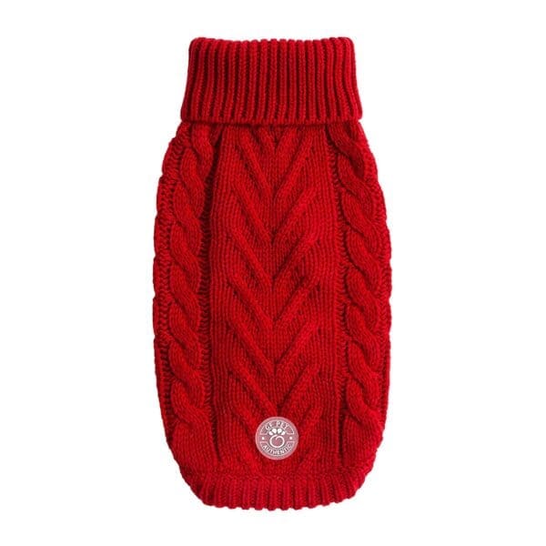 Chalet Dog Sweater Red Various Sizes - 3XL