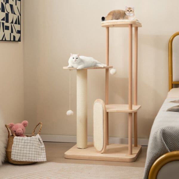 Multi-level Modern Cat Tower Beige