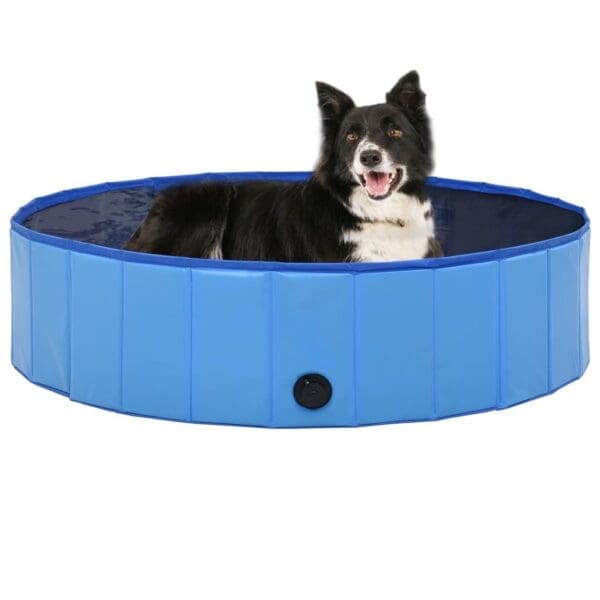 Foldable Dog Swimming Pool Blue