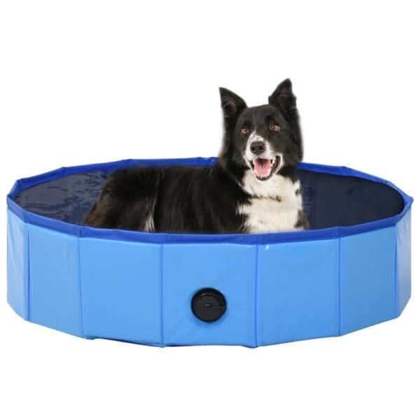 Foldable Dog Swimming Pool Blue