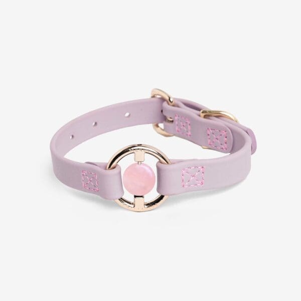 Luxury Spill-Proof Crystal Embedded Dog Collar Lilac Haze - Lilac Haze small