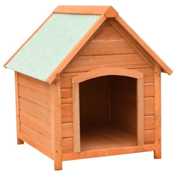 Dog House Solid Pine and Fir Wood Brown