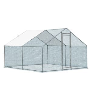 10 x 10 ft Metal Chicken Coop