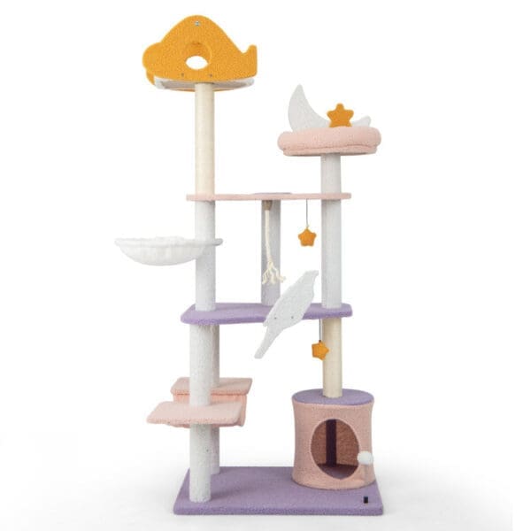 66 Cat Tree Purple