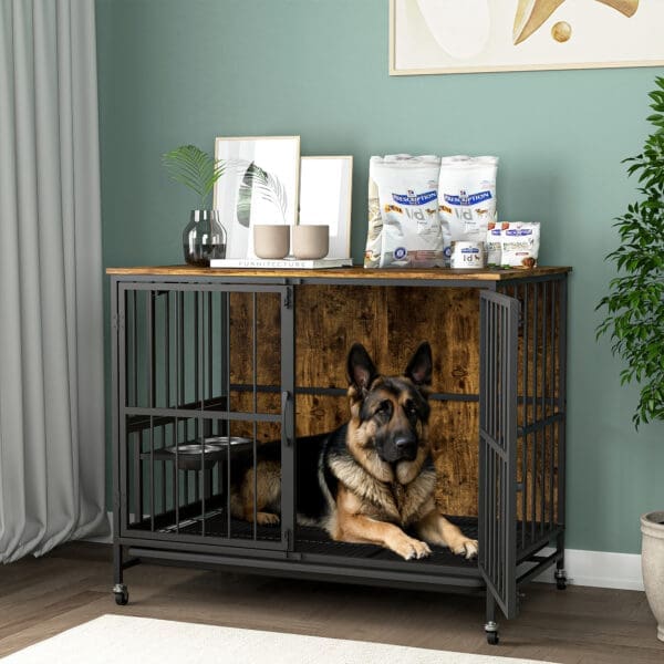 Modern Kennel Dog Room Antique brown Antique Gray - Antique brown