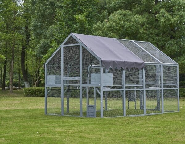 Outdoor Cat House Enclosure 110 Grey