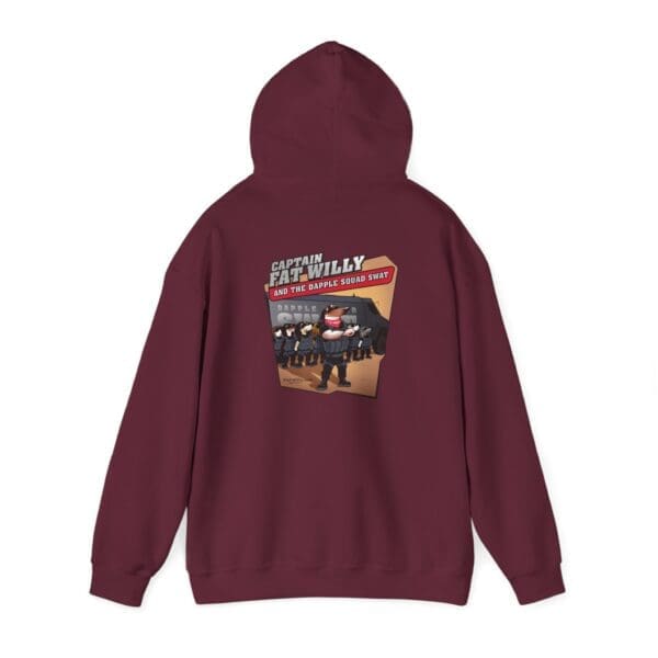 Captain Fat Willy and The Dapple Squad Swat Unisex Heavy Blend™ Hooded Sweatshirt - Image 3