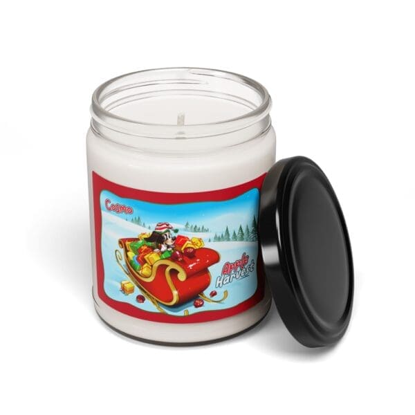 Christmas Edition - Cosmo's Apple Harvest Scented Soy Candle - 9oz - Image 4