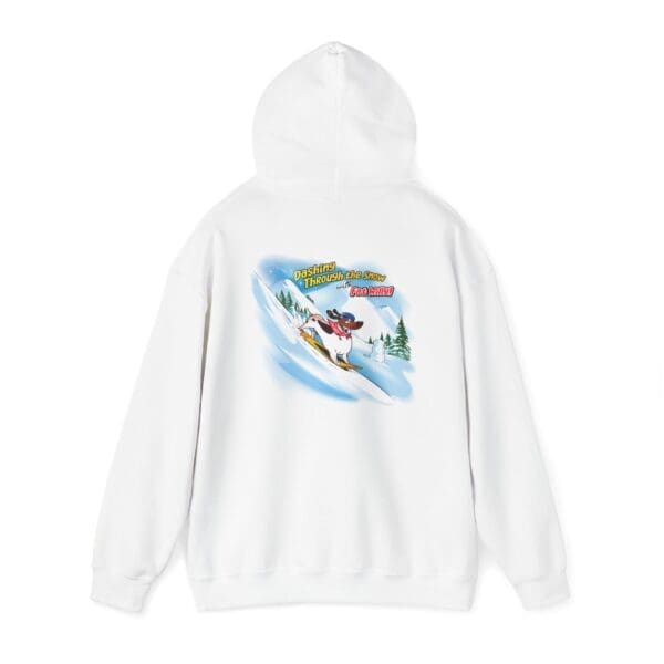 Dashing Through The Snow With Fat Willy - Unisex Heavy Blend™ Hooded Sweatshirt - Image 7