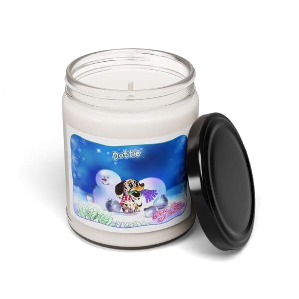 Christmas Edition - Dottie's White Sage and Lavender Scented Soy Candle - 9oz - Image 4