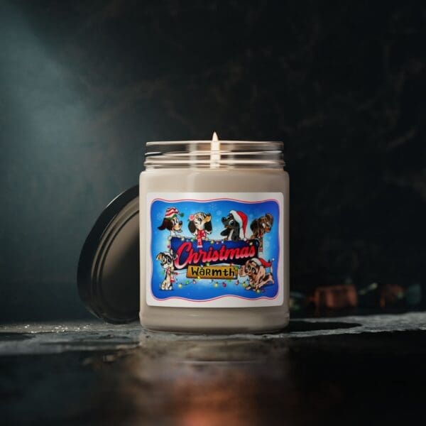 Christmas Edition - Fat Willy Squad's Clean Warmth Scented Soy Candle - 9oz - Image 3