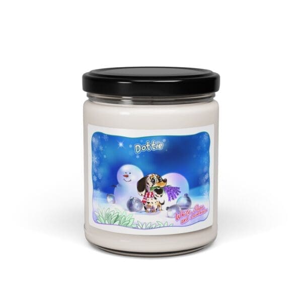 Christmas Edition - Dottie's White Sage and Lavender Scented Soy Candle - 9oz - Image 5