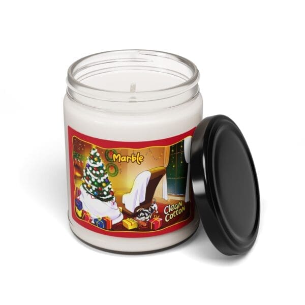 Christmas Edition - Marble's Clean Cotton Scented Soy Candle - 9oz - Image 4